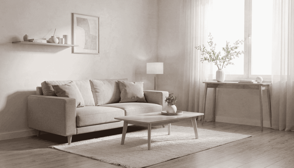 עיצוב סלון קטן